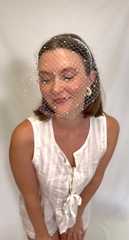 The Pearl Headband Veil