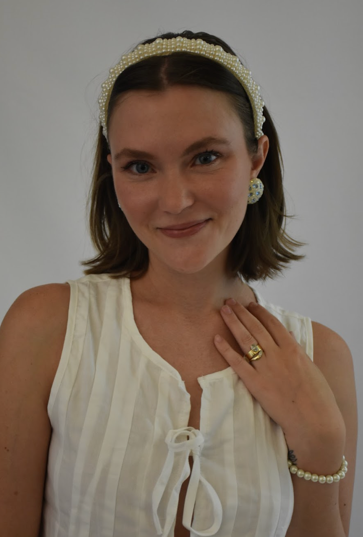 Something Blue Vintage Clip-On Earrings