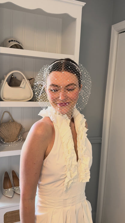 The Pearl Headband Veil